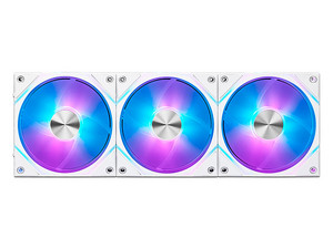 Kit de 3 Ventiladores MSI EZ120 de 120mm, ARGB. Color Blanco.