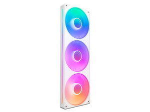 Kit de 3 Ventiladores NZXT F360 RGB Core de 360mm, Un solo marco, Color Blanco.