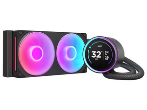 Sistema de Enfriamiento Liquido NZXT Kraken Elite 240 RGB de 240mm, Pantalla IPS LCD de 2.72". Color Negro.