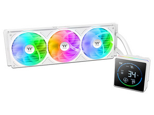 Sistema de Enfriamiento Líquido Thermaltake TH360-S V3 ARGB, Pantalla LCD, 360mm. Color Blanco.