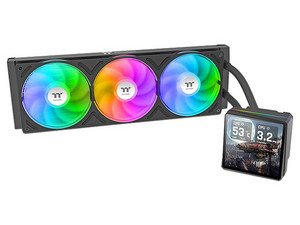 Sistema de Enfriamiento Líquido Thermaltake TH360 V3 Ultra, 360mm, Pantalla de 3.95", 2500 RPM, Color Negro.