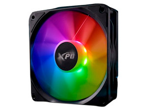 Ventilador XPG Vento, de 120 mm, 1600 RPM, con iluminación ARGB. Color Negro.