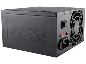 Fuente de Poder Acteck R500 de 500W, ATX. Color Gris. Bulk.