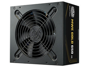 Fuente De Poder Cooler Master MWE GOLD 650 V3 de 650W, 80 Plus GOLD, Color Negro.