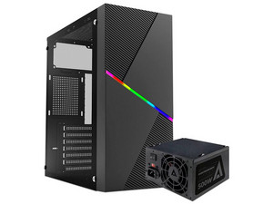 Gabinete Acteck Draco GM450 Media Torre, Micro-ATX, Fuente de poder de 500W, Color Negro.