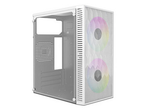 Gabinete Acteck Fuji GC470, Mini-Tower, Micro-ATX, Incluye fuente de poder de 500W. Color Blanco.