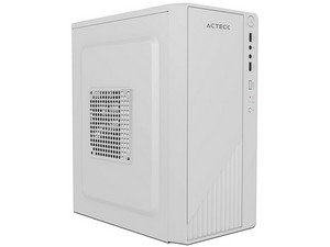Gabinete Acteck Kioto GC220F, Mini-Tower, Micro-ATX, (Incluye Fuente de poder de 500W), Color Blanco.