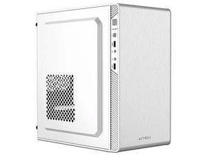 Gabinete Micro Torre Performance II GI215F Soporte para Ventiladores, Puertos USB y Audio, Color Blanco.