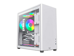 Gabinete BalamRush Eris Frost GM985, ATX, (Sin Fuente de Poder). Color Blanco.