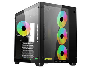 Gabinete Gamer Balam Rush Tank Pro GM930, Mid-Tower, Micro-ATX, (No incluye fuente de poder). Color Negro.