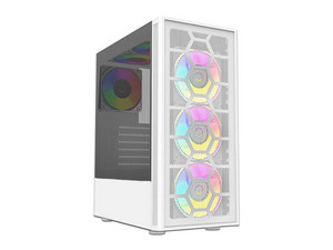 Gabinete Gamer Balam Rush DragonFly II Mid-Tower, ATX, Blanco (No incluye fuente de poder).