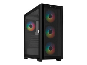 Gabinete Gamer Balam Rush Carbono Twin Mate 7000, ATX, (No incluye fuente de poder). Color Negro.