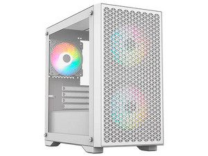Gabinete Balam Rush Carbono AirCool 4000A, Mini-Tower, Micro-ATX, (No Incluye Fuente de Poder), Color Blanco.