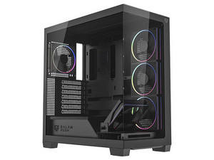 Gabinete Gamer Media Torre Tank Polar 7900 de Balam Rush, ATX, Paneles de Cristal, Color Negro.
