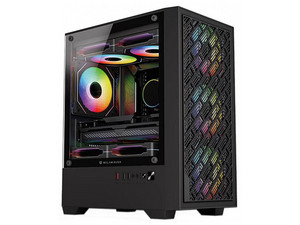 Gabinete Balam Rush Nitrox Edge Aircool 4700A, Mini-Tower, Micro ATX, Incluye Ventiladores 4 x 120mm, (Sin fuente de poder). Color Negro.