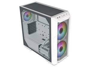 Gabinete Gamer Cooler Master MasterBox HAF 500, Mid-Tower, ATX (Sin Fuente de Poder). Color Blanco.