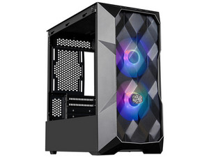 Gabinete Gamer Cooler Master TD300 Mesh, Micro-ATX, RGB, Color Negro.