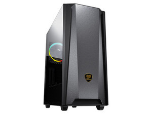 Gabinete Cougar MX660 Iron RGB Mid-Tower, E-ATX. Color Negro. (No incluye fuente de poder).