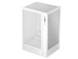 Gabinete DeepCool CH170 Digital, Blanco, ARGB, ITX, Cristal Templado, Sin Fuente.