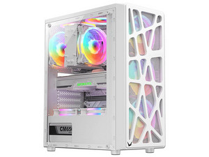Gabinete FORMULA MANA, Mid Tower, ATX, Incluye 4 Ventiladores de 120mm, No Incluye Fuente de Poder. Color Blanco.