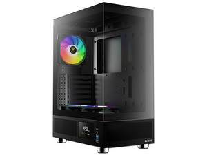 Gabinete GAMDIAS ATLAS E1, Mid-Tower, ATX (Sin fuente de Poder). Color Negro.
