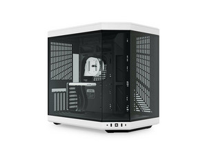 Gabinete HYTE Y70 Mid-Tower, E-ATX, Incluye Cable PCIE 4.0, (Sin Fuente de Poder). Color Negro y Blanco.
