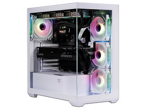 Gabinete NACEB NA-0637B, Mid Tower, ATX, USB 3.0, Incluye 4 Ventiladores, No Incluye Fuente de Poder. Color Blanco.