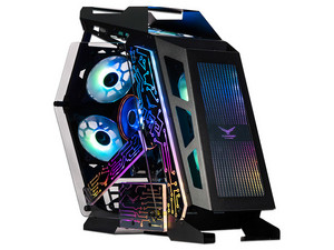 Gabinete Gaming Especial NA-0641, Cristal Templado, Metal 0.8mm, ITX, MicroATX, 2 Ventiladores ARGB, 4 PCI.