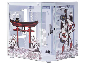 Gabinete Gamer Ocelot White Kitsune, Mid Tower, Micro-ATX, (No Incluye Fuente de Poder), Color Blanco.
