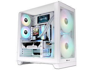 Gabinete Thermaltake View 390 Air, Mid Tower, ATX, Panel de Cristal Templado, (No Incluye Fuente de Poder), Color Blanco.
