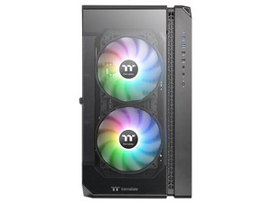 Gabinete Gamer Mid-Tower Thermaltake View 51 TG, ATX (sin fuente de poder). Color Negro.