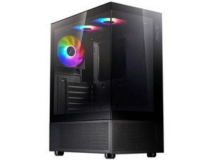 Gabinete XPG INVADER X MINI, Mid Tower, Micro-ATX, No Incluye Fuente de Poder. Color Negro.
