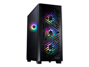 Gabinete XPG Lander 501, Mid Tower, E-ATX, Incluye 4 Ventiladores ARGB, Panel de Cristal Templado, No Incluye Fuente de Poder. Color Negro.