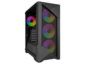 Gabinete Gamer YEYIAN Edge Mid Tower ARGB ATM, M-ATX. Modelo YCM-APEDG-G1.
