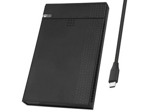 Gabinete Getttech GGE-O25U3-01 para SSD ó HDD de  2.5", USB 3.1 Tipo C. Color Negro.