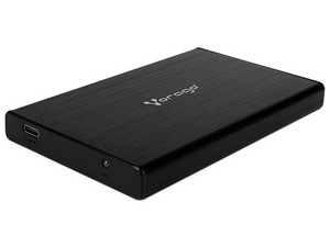 Gabinete Vorago Enclosure 202 para Disco Duro de 2.5", SSD 2.5", Convierte tu Disco Duro Interno (SATA) en un Disco Externo USB 3.0. Color Negro.