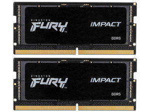 Kit de Memorias SODIMM Kingston FURY IMPACT, DDR5 PC5-44800 (5600MHz), CL40, 32GB (2 x 16GB).