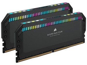 Memoria DIMM Corsair Dominator Platinum RGB, DDR5 PC5-41600 (5200MHz), CL40, 32GB (2 x 16GB).