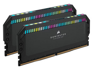 Memoria Ram Corsair Dominator Platinum RGB De 32GB (2X16GB), DDR5, 6000MHZ. Color Negro