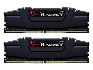 Kit de Memorias DIMM G.SKILL Ripjaws V, DDR4 PC4-28800 (3600MHz), CL18, 32GB (2 x 16GB). Color Negro.
