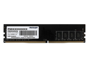 Memoria DIMM Patriot Signature, DDR4 PC4-19200 (2400 MHz), CL 17, 16GB.  Color Negro.