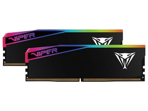 Memoria DIMM Patriot VIPER ELITE 5 ULTRA RGB, DDR5 PC5-51200 (6400MHz), CL32, 32GB (2 x 16GB).