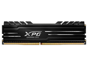 Memoria DIMM XPG Gammix D10, DDR4 PC4-28800 (3600MHz), RGB, CL16, 16GB. Color Negro.