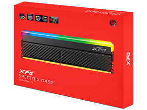 Kit de Memorias DIMM XPG D45 RGB, DDR4 PC4-28800 (3600MHz), CL18 