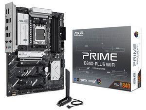 T. Madre ASUS Prime B840 PLUS WIFI,
Chipset AMD B840,
Segmento: Alto,
Soporta: Procesadores AMD Serie 9000, 8000 y 7000, Socket AM5, 
Memoria: DDR5 7600/5600/4800MHz, 256GB Max, 
Integrado: Wi-Fi, USB, M.2, 
ATX, Ptos: 1xPCIE4.0x16.