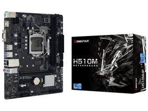 T. Madre Biostar H510MHP,
Chipset Intel H510,
Segmento: Básico,
Soporta: Intel 10ma y 11va Generación de Socket 1200,
Memoria: DDR4 3200/2666/2133 MHz, 64GB Max,
Integrado: Audio HD, Red,
USB 3.0 y SATA 3.0,
Micro-ATX, Ptos: 2xPCIE3.0X1, 1xPCIE4.0