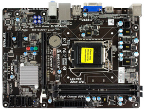 T. Madre Biostar HI-FI H61S3, Chipset Intel H61, Soporta: Intel Core i7/  i5/ i3/ Pentium de Socket 1155, Memoria: DDR3 1600/1333/1066 Mhz, 16 GB  Max, Integrado: Audio HD, Red, Micro-ATX, Ptos: 1xPCIE