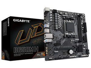T. Madre GIGABYTE B650M H (rev 1.0), Chipset AMD B650, Soporta: AMD Ryzen 7000 y 8000 Series, Socket AM5, Memoria: DDR5 6400/ 5200 /4400 MHz, 96GB Max, Integrado: Audio HD, Red, USB 3.2, SATA 3.0, Micro-ATX, Ptos: 1xPCIEx16, 1xPCIE3.0x1.