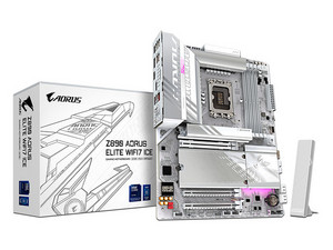T. Madre GIGABYTE Z890 AORUS ELITE ICE,
Chipset Z890,
Segmento: Alto/Gamer,
Soporta  Intel Core Ultra, Socket 1851, 
Memoria: DDR5 9200/ 7400/ 6400 Mhz, 256GB Max,
Integrado: Audio HD, Wi-Fi 7, USB 3.2, SATA 3.0, M.2, 
ATX, PCIe 5.0