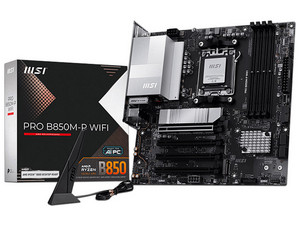 T. Madre MSI PRO B850M-P WIFI,
Chipset AMD B850,
Segmento: Alto,
Soporta: Procesadores AMD Serie 9000, 8000 y 7000, Socket AM5,
Memoria: DDR5 8200+MT/s, 256GB Max,
Integrado: USB, USB-C, M.2, Wi-Fi,
Micro-ATX, Ptos: PCIE5.0x16. T. Madre MSI PRO B850M-P WIFI,
Chipset AMD B850,
Segmento: Alto,
Soporta: Procesadores AMD Serie 9000, 8000 y 7000, Socket AM5,
Memoria: DDR5 8200+MT/s, 256GB Max,
Integrado: USB, USB-C, M.2, Wi-Fi,
Micro-ATX, Ptos: PCIE5.0x16.